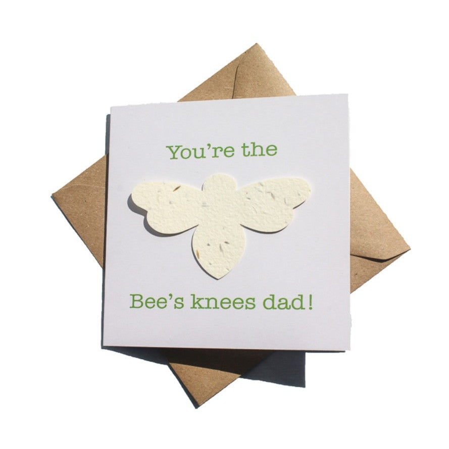 Plantable Greeting Card - For Dad - Bee's Knees