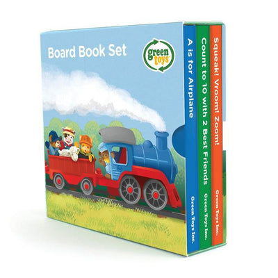 Green Toys Board Book 3 Pack (Counting - Sounds - ABCs)