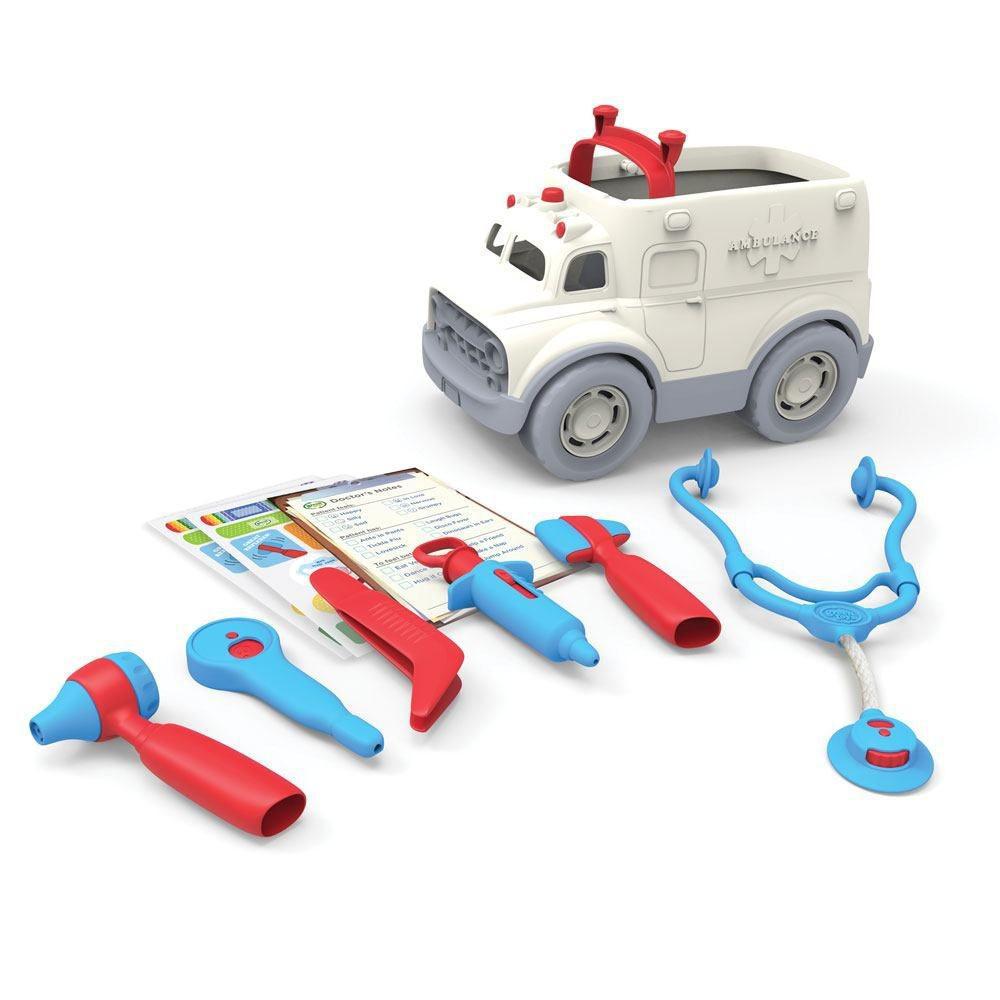 Green Toys Recycled Plastic Ambulance and Doctor's Kit
