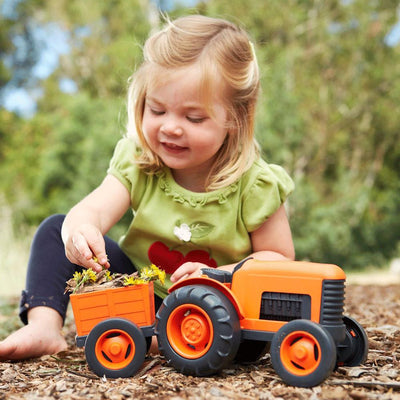 Orange Toy Tractor