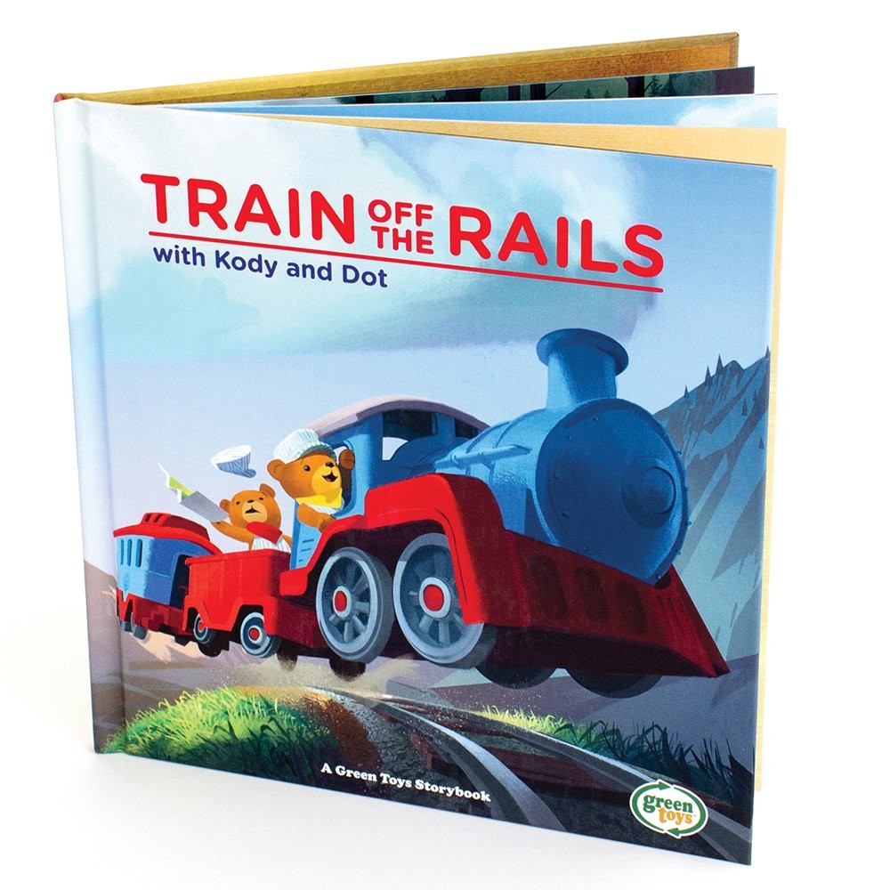 Train Off The Rails: A Green Toys Story Book (Green Toys Story Books) - Green Toys