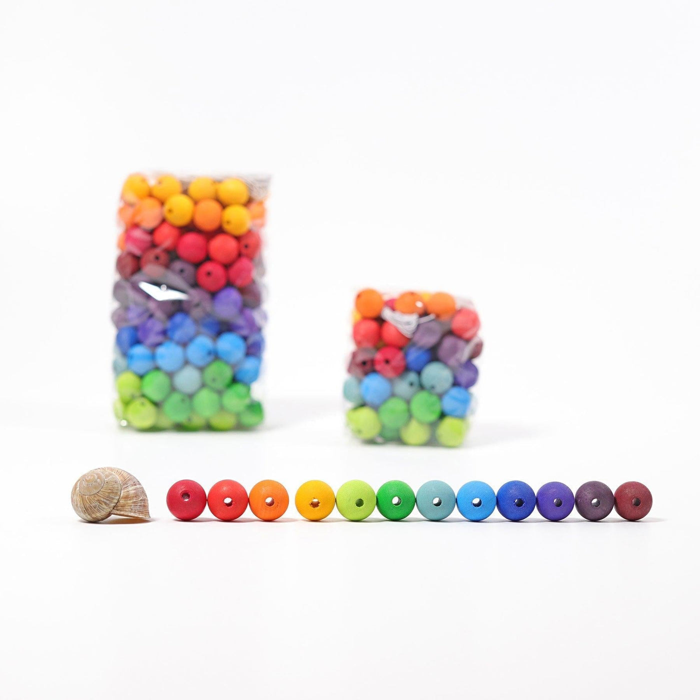 180 Wooden Beads-Grimm's-Yes Bebe