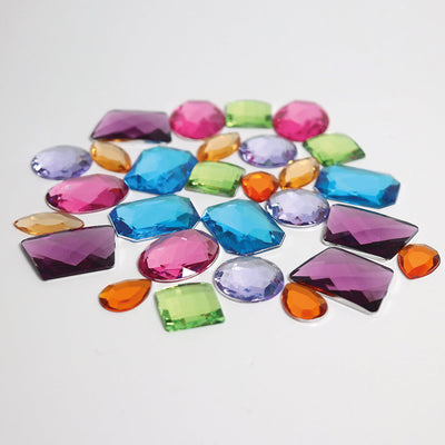 28 Giant Acrylic Glitter Stones-Grimm's-Yes Bebe