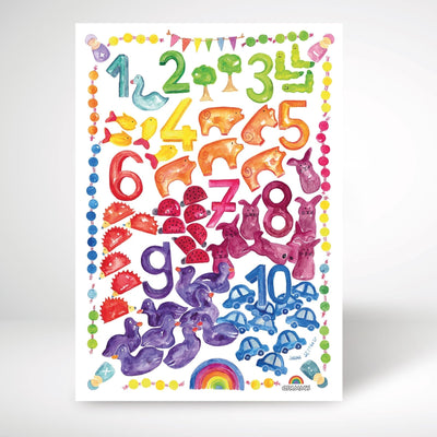 Art Print World of Numbers-Grimm's-Yes Bebe
