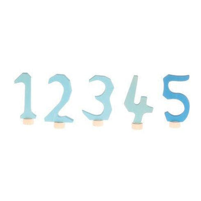 Blue Decorative Numbers 1-5-Grimm's-Yes Bebe