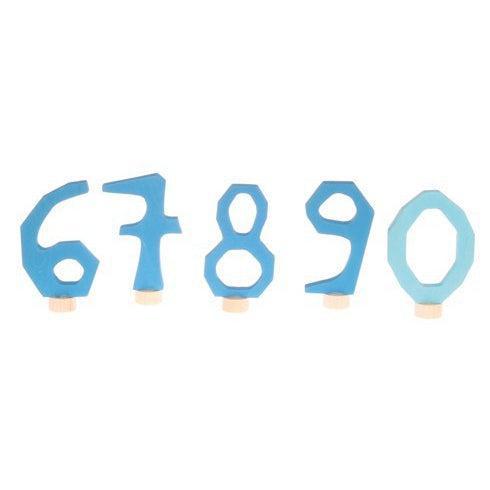 Blue Decorative Numbers 6-9 and 0-Grimm's-Yes Bebe