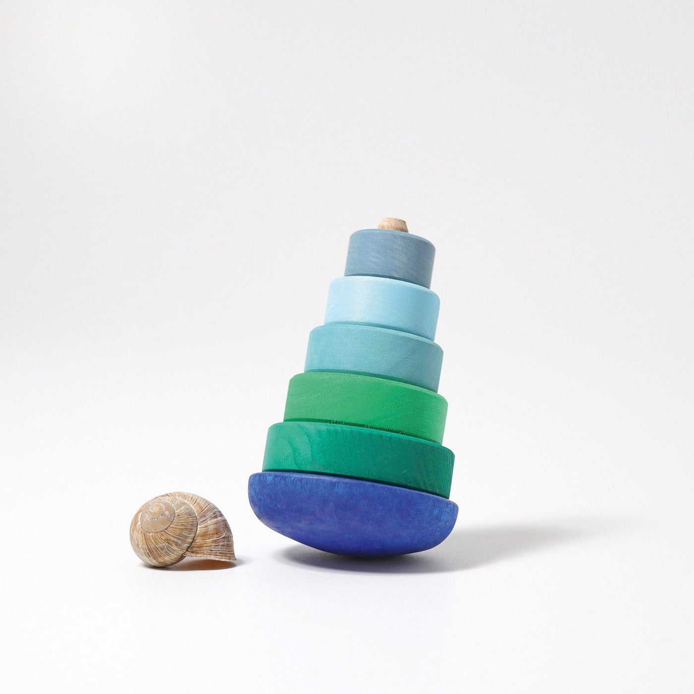 Blue Wobbly Stacking Tower-Grimm's-Yes Bebe