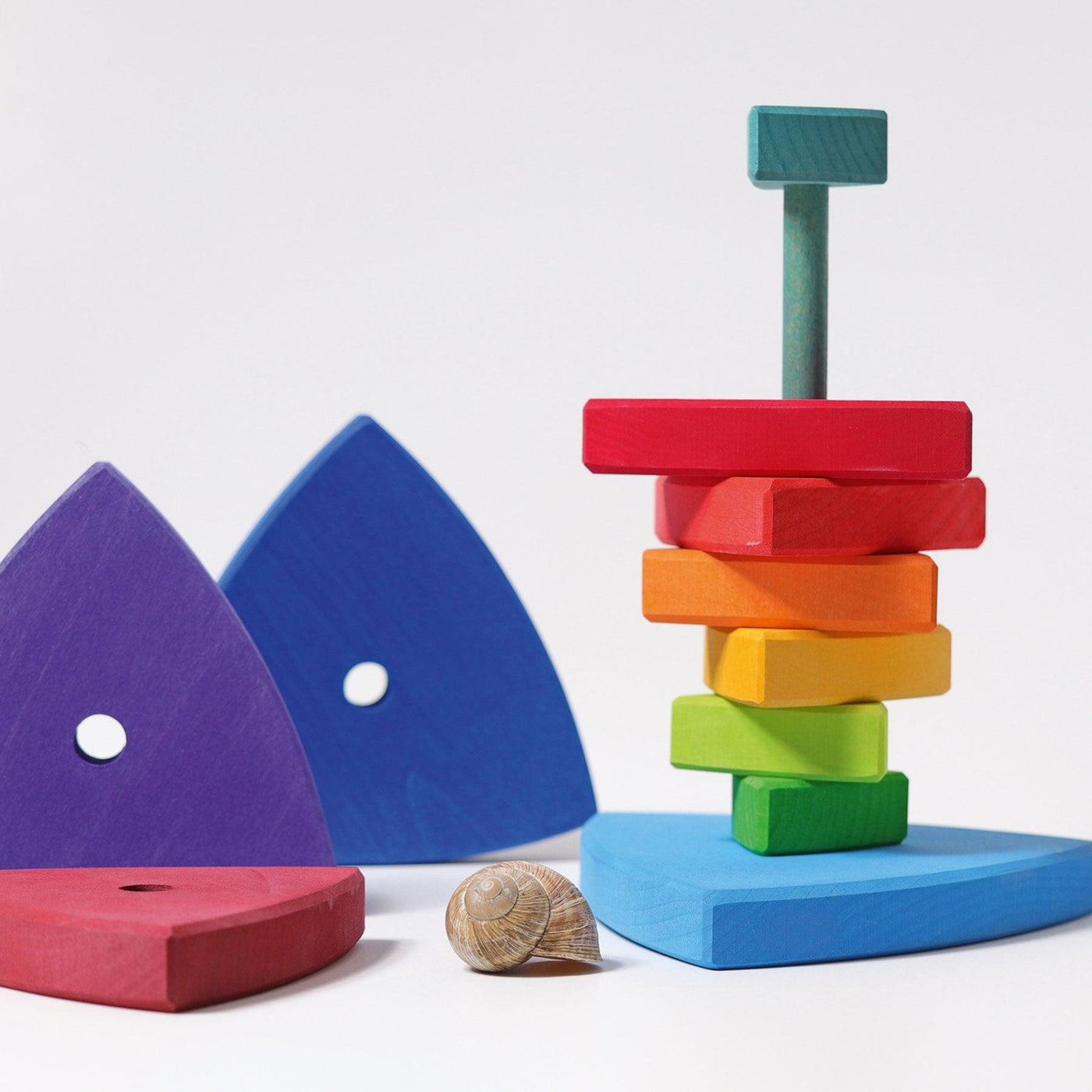 Conical Tower Wankel Stacking Toy-Grimm's-Yes Bebe