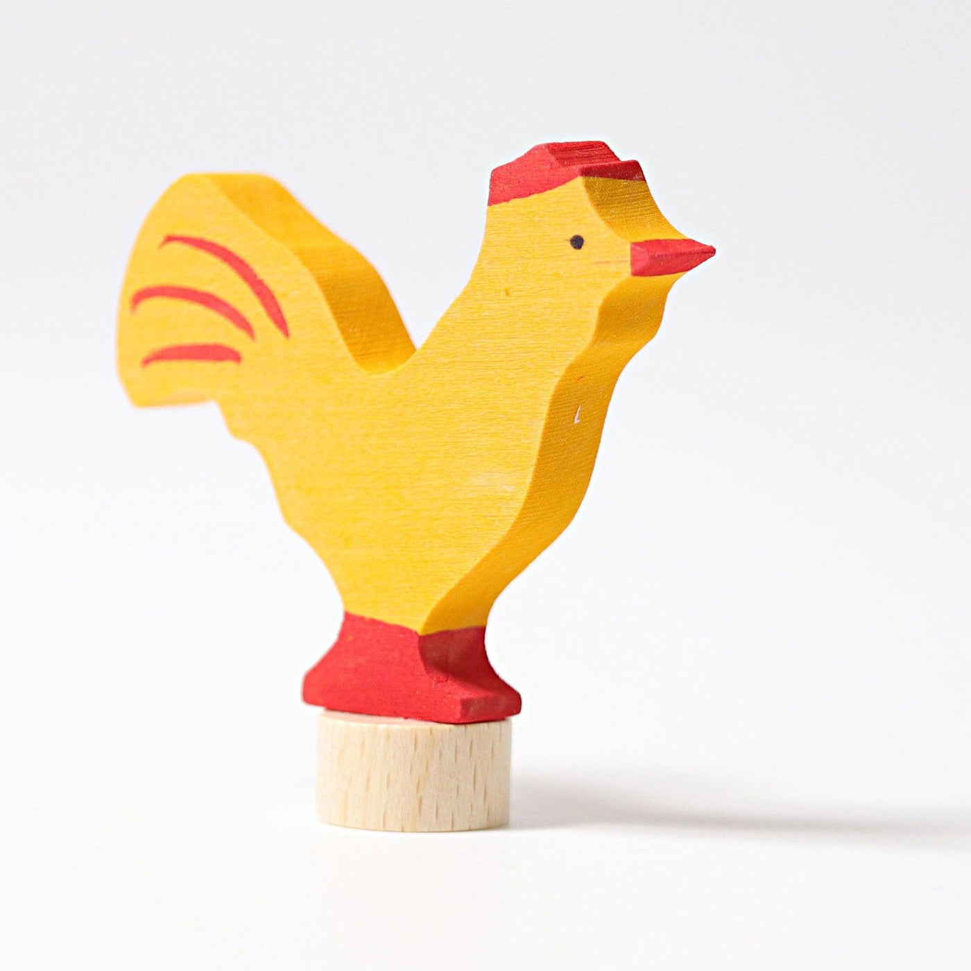Decorative Figure Yellow Rooster-Grimm's-Yes Bebe