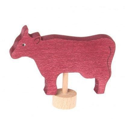 Decorative Figure Red Cow-Grimm's-Yes Bebe