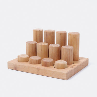 Stacking Game Small Natural Rollers-Grimm's-Yes Bebe