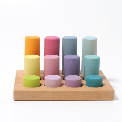 Stacking Game Small Pastel Rollers-Grimm's-Yes Bebe