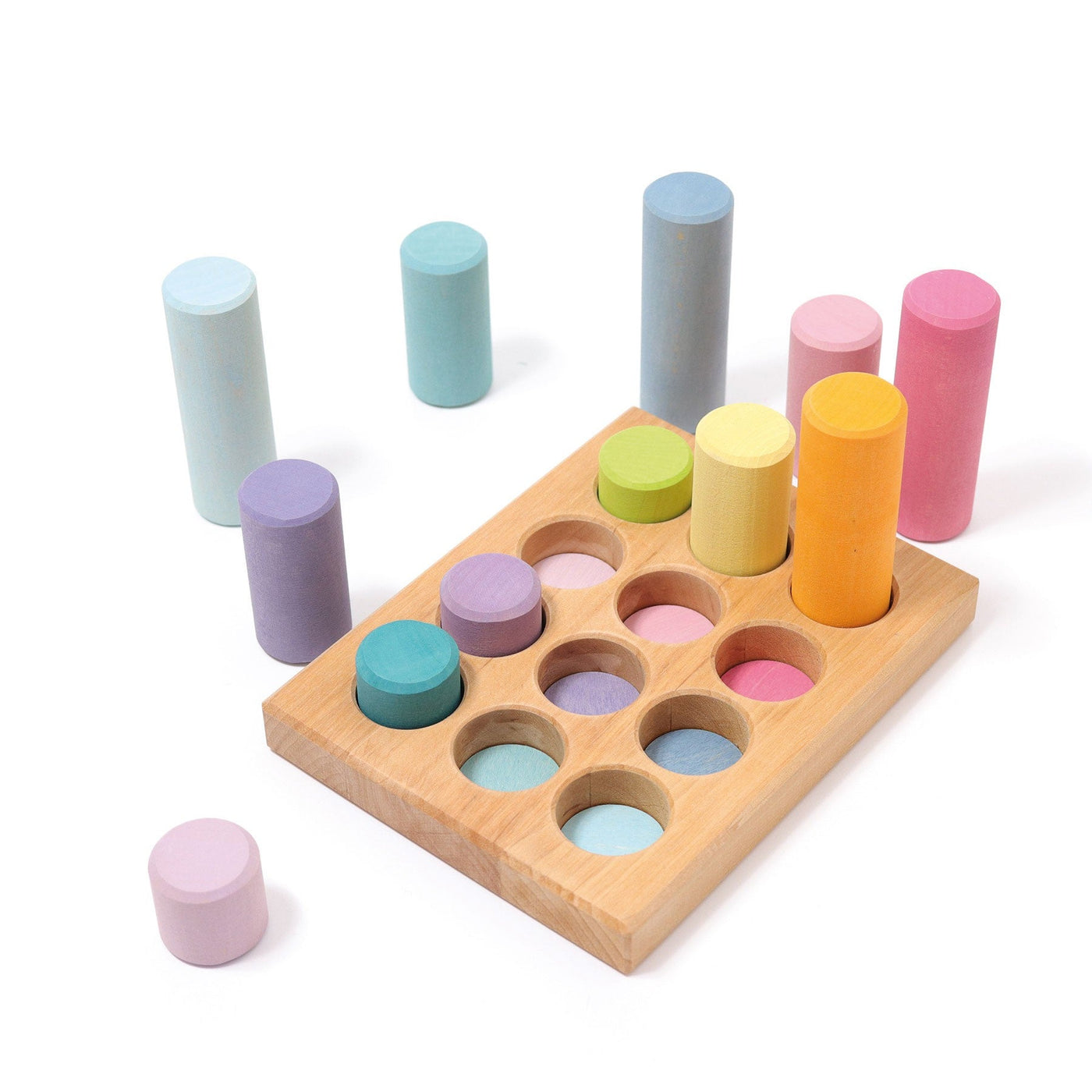 Stacking Game Small Pastel Rollers-Grimm's-Yes Bebe