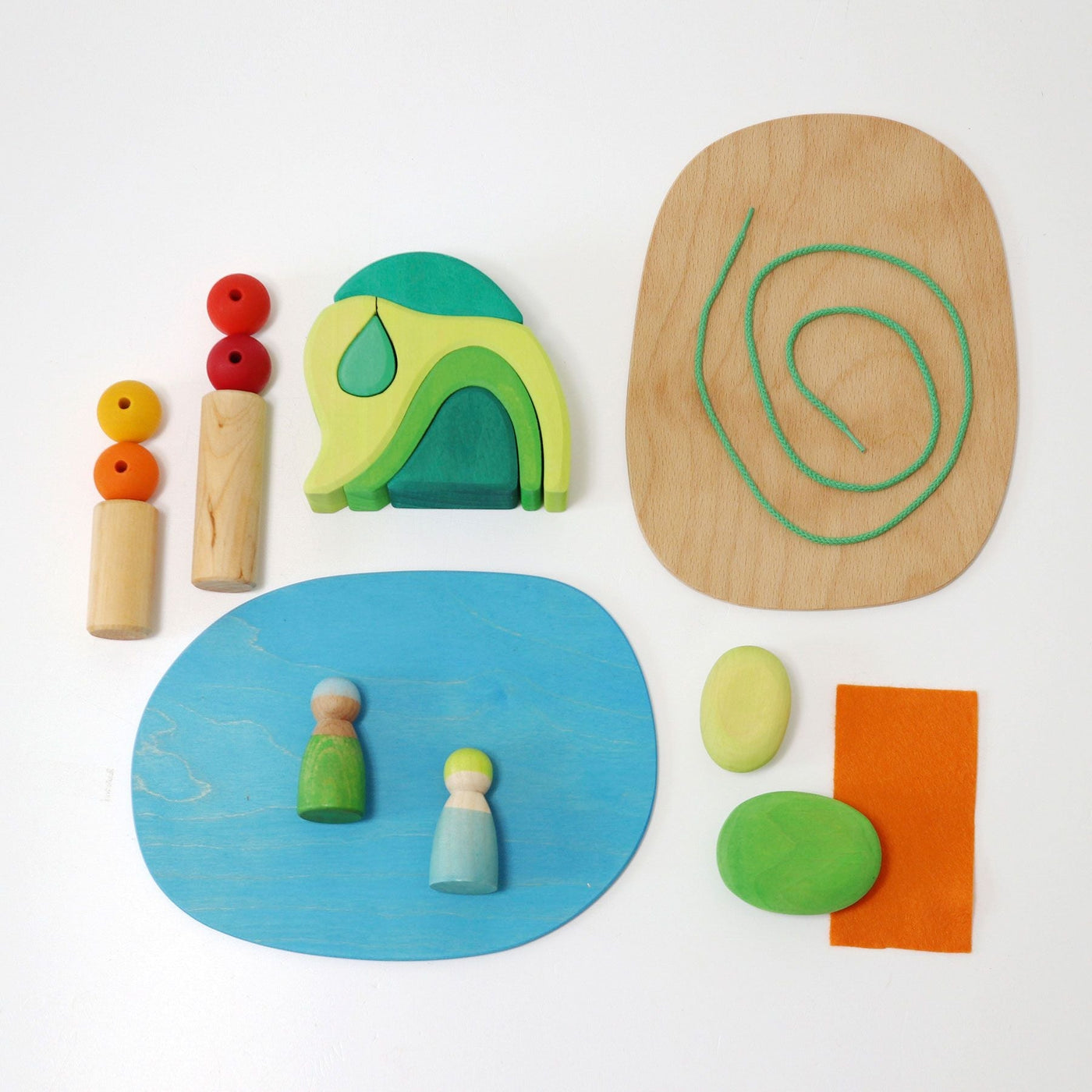 Wooden Small World Play - In the Woods-Grimm's-Yes Bebe