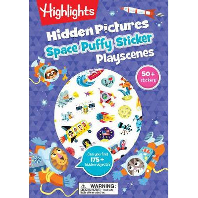 Space Hidden Pictures Puffy Sticker Playscenes