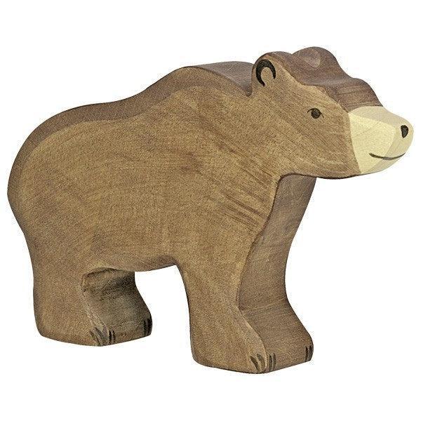 Holztiger Brown bear Wooden Figure