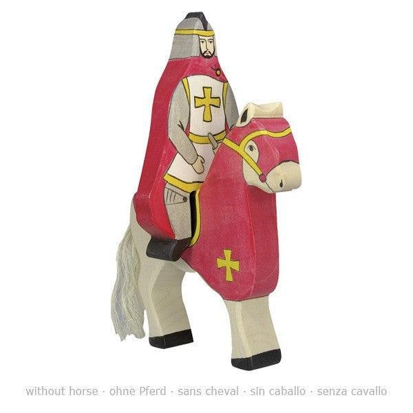 Holztiger Riding Red Knight with Cloak (without horse) Wooden Figure
