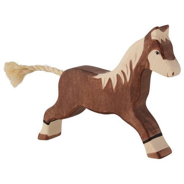 Holztiger Running Dark Brown Horse