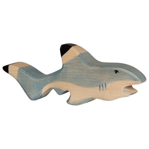 Holztiger Shark Wooden Figure