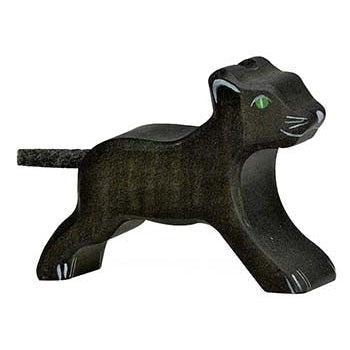 Holztiger Small Panther Wooden Figure