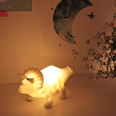 Mini LED Lamp Dinosaur White