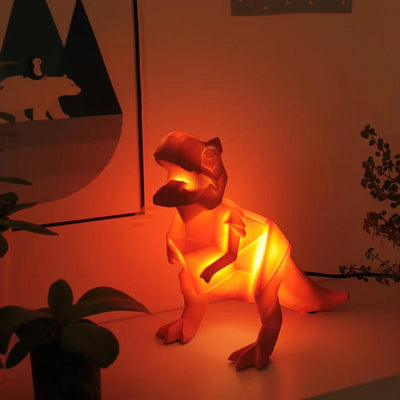 Orange Dinosaur LED Lamp