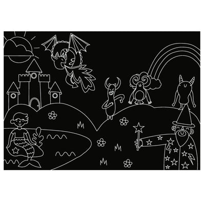 Mythical Creatures 30 x 43 cm Chalkboard Placemat