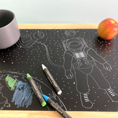 Reusable Chalkboard Placemat - Astronaut