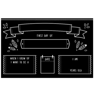 Reusable Chalkboard Placemat - Back to School