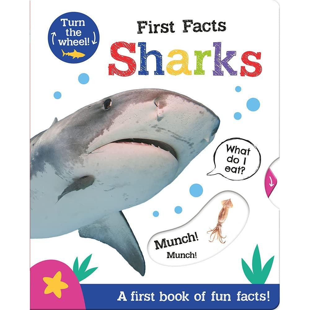 First Facts Sharks (Move Turn Learn (Turn-The-Wheel Books)) Board Book - Georgie Taylor & Bethany Carr