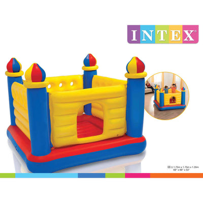 Kids Inflatable Bouncer Jump-O-Lene Castle PVC-Intex-Multicolour-Yes Bebe
