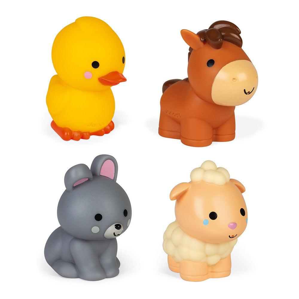 4 Farm Animals Squirters Bath Toys