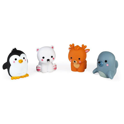 4 Polar Animals Squirters Bath Toys