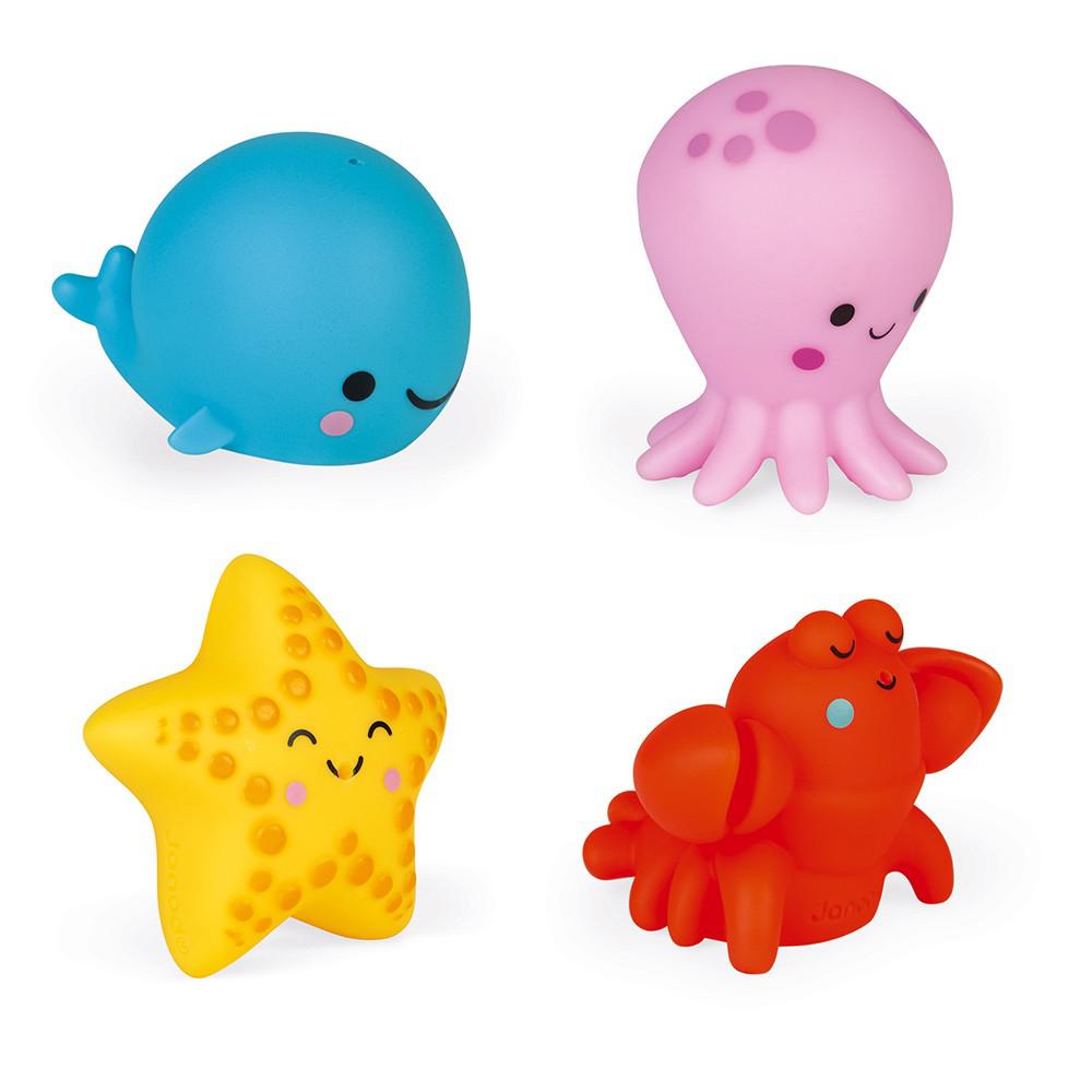 4 Sea Animals Squirters Bath Toys