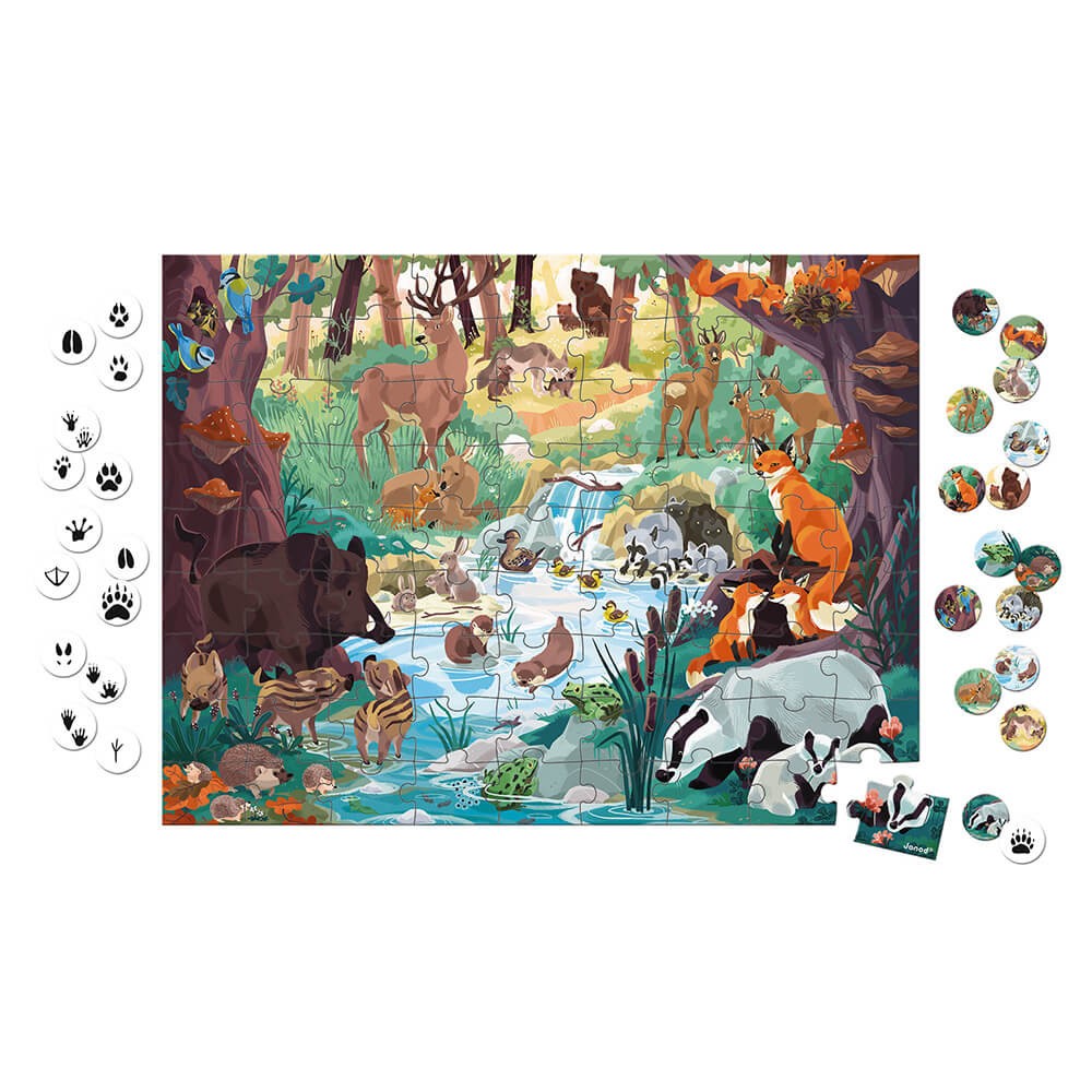 81 Piece Animal Footprint Puzzle - in Partnership with WWF®