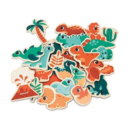 Dino - Dino Magnets 24 Pieces-Boards & Accessories-Janod-Yes Bebe