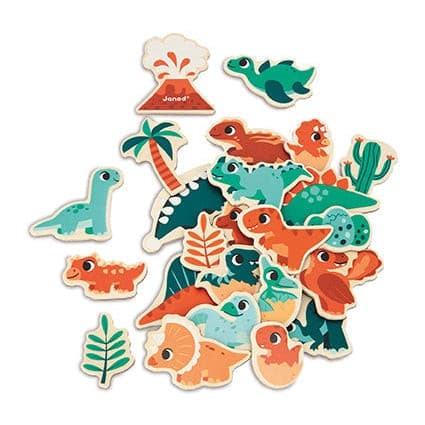 Dino - Dino Magnets 24 Pieces-Boards & Accessories-Janod-Yes Bebe