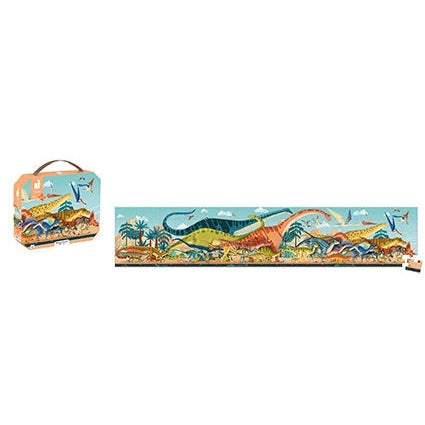 Dino - Panoramic Dino Puzzle-Puzzles - Cardboard-Janod-Yes Bebe