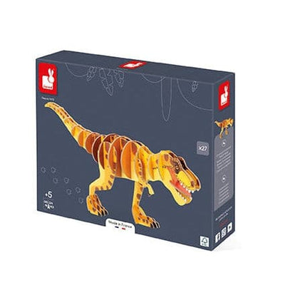 Dino - T-Rex Multidimensional Puzzle-Puzzles - Cardboard-Janod-Yes Bebe