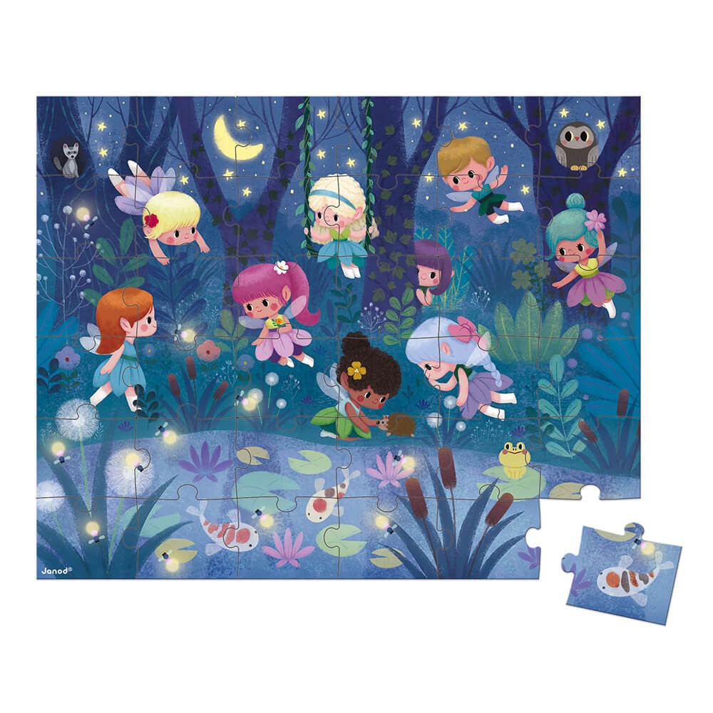 Fairies & Waterlillies 36 Piece Puzzle by Janod