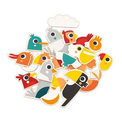 Magnets Mix And Match Birds 24 Pcs-Boards & Accessories-Janod-Yes Bebe