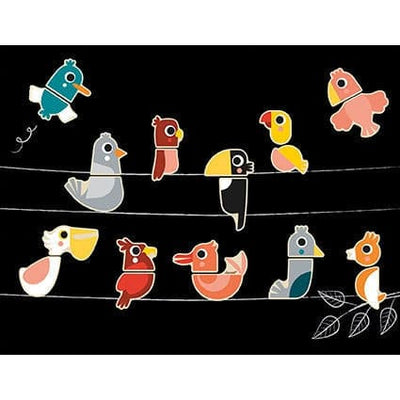 Magnets Mix And Match Birds 24 Pcs-Boards & Accessories-Janod-Yes Bebe