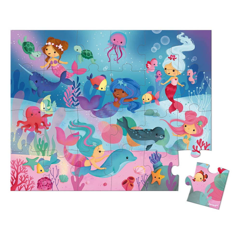 Mermaid 24 Piece Puzzle by Janod