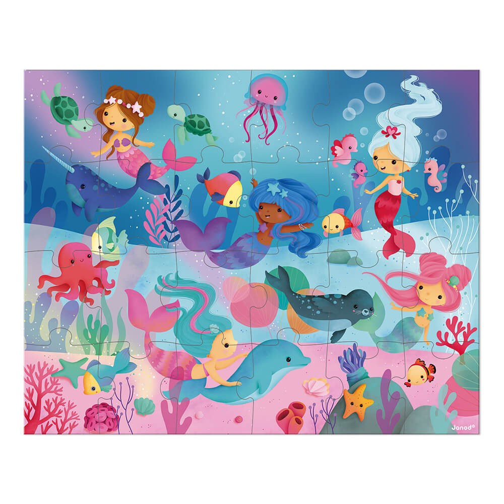 Mermaid 24 Piece Puzzle by Janod