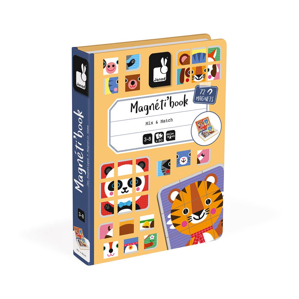 Mix and Match Animal Magneti'Book Educational Travel Game - 72 Magnets