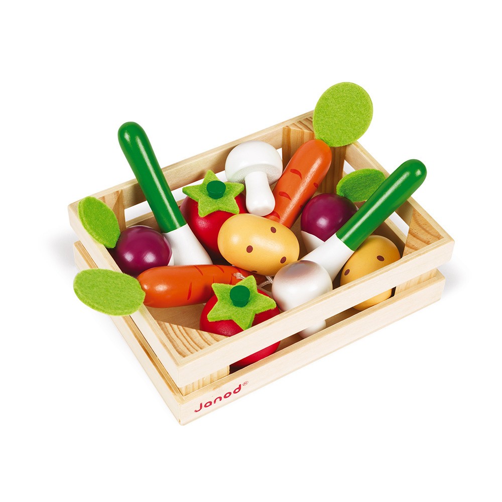 Play Food 12 Vegetables in Crate