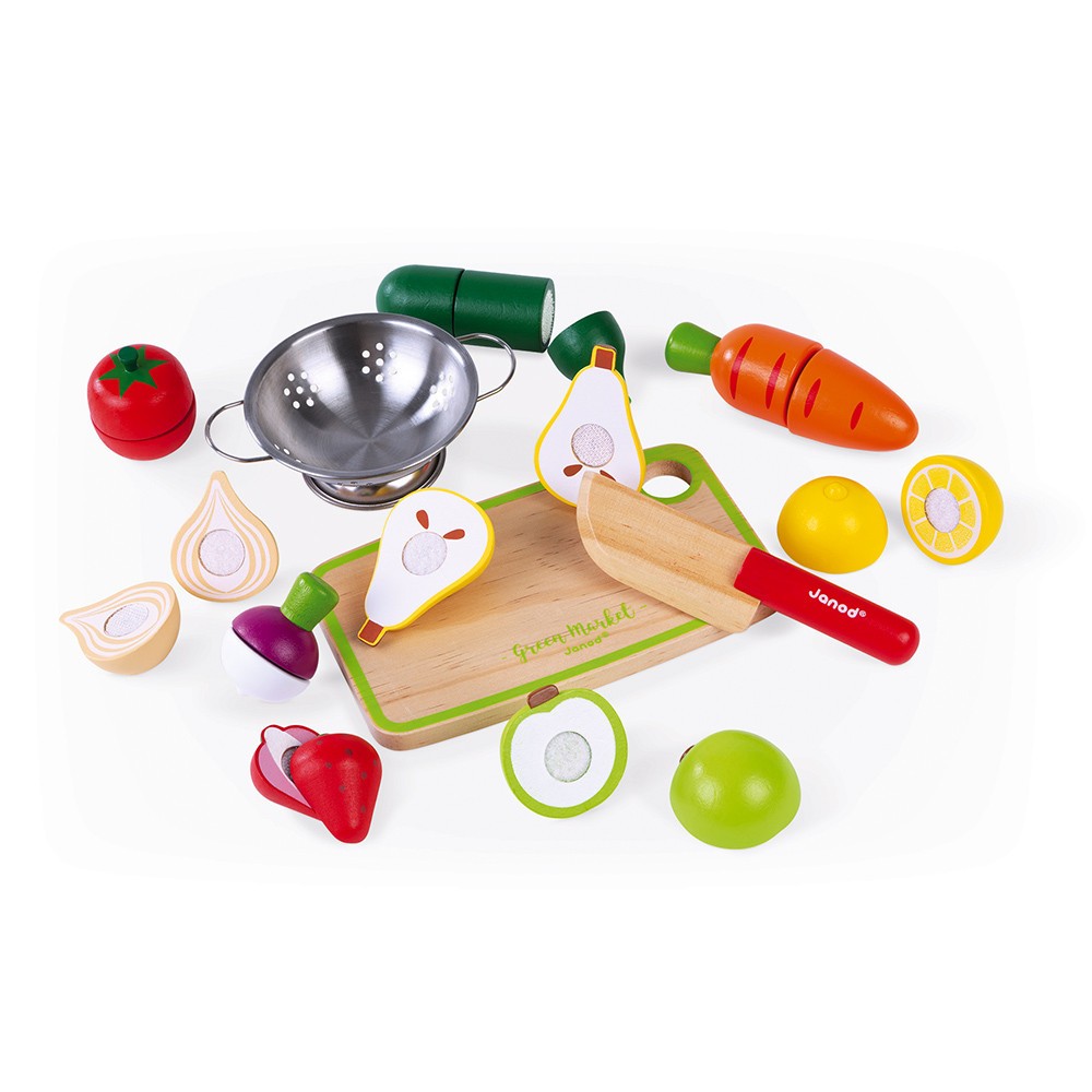 Play Food Green Market Fruits & Vegetable Maxi Set