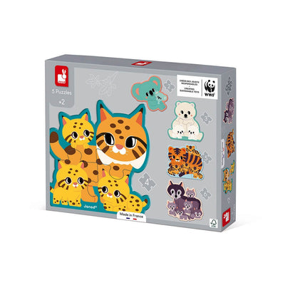 Progressive Animal Puzzles (2-6 Pieces) - in Partnership with WWF®