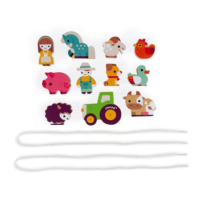 Stringable Farm-Themed Beads Threading Game