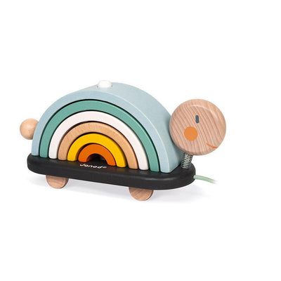 Sweet Cocoon Pull A-Long Rainbow Turtle